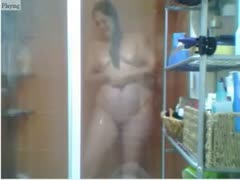 I want to fuck my curvaceous, dark brown mother, so she takes a shower for me on camera.